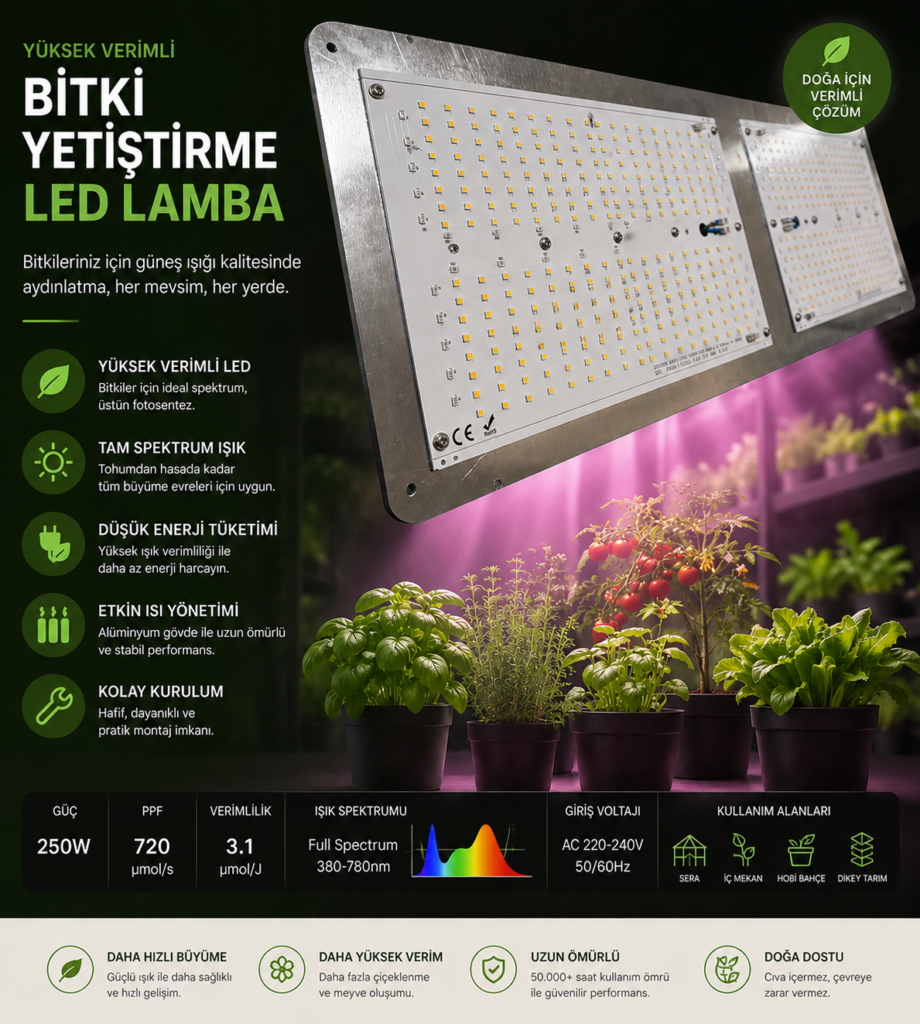 Gen 5 LS EVO 250W Quantum Board Bitki Yetiştirme Lambası