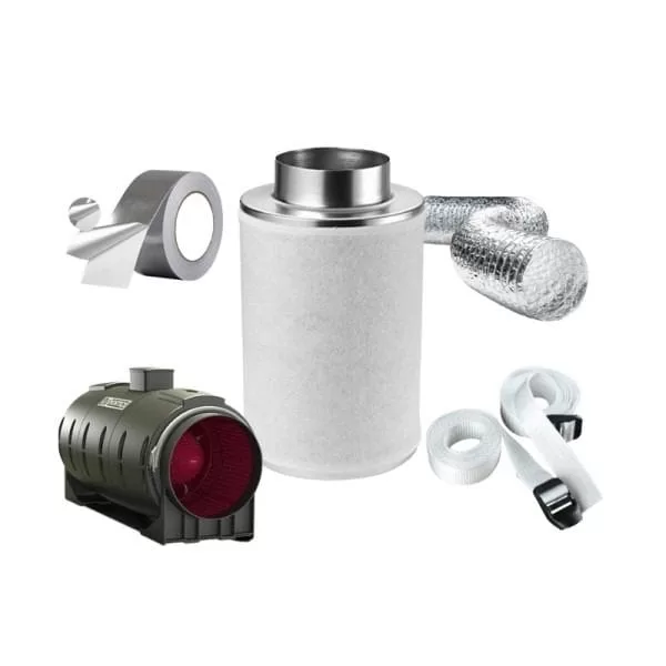 360m3 Karbon Filtre Vortice QUITE Fan Set-100mm