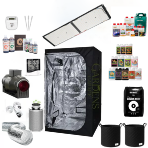 100x100x200 Bitki Yetiştirme Kabini Set PRO (Quite Silent)