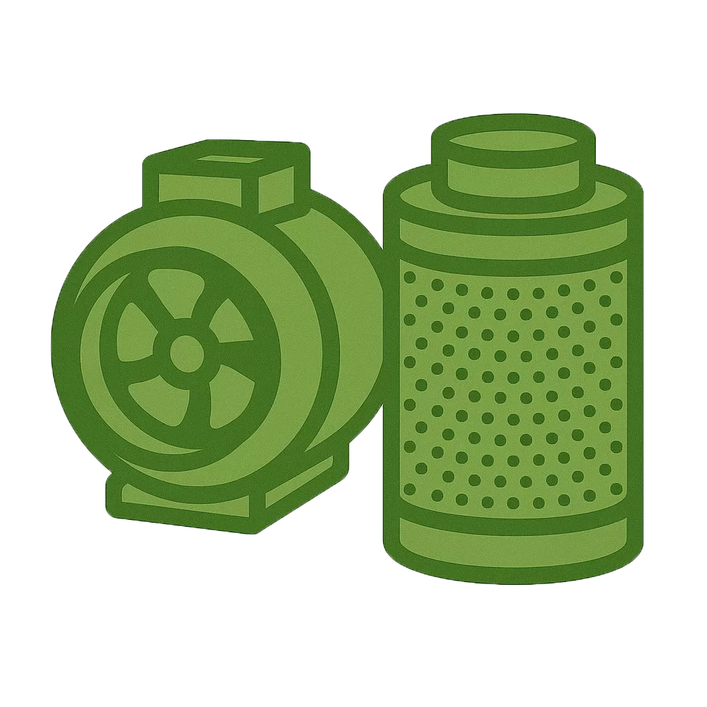 Karbon Filtre Fan Set